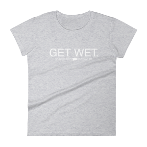 Get Wet | Heather Grey | Women's T-Shirt | Big Boys Toys | Bozeman, MT