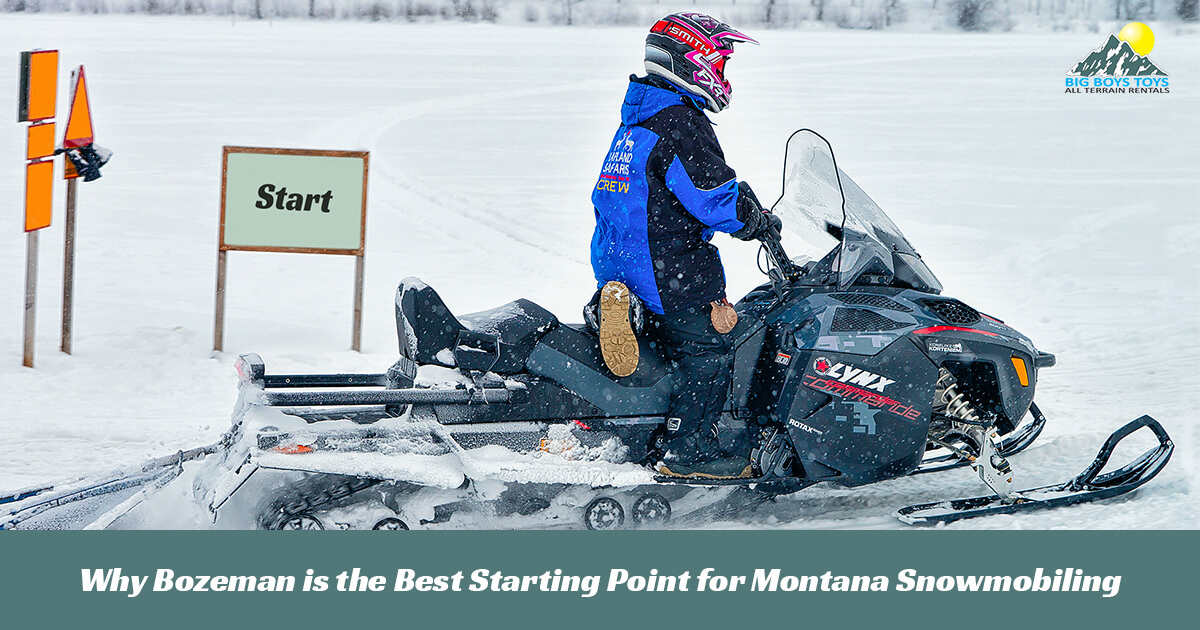 Snowmobiling in Montana